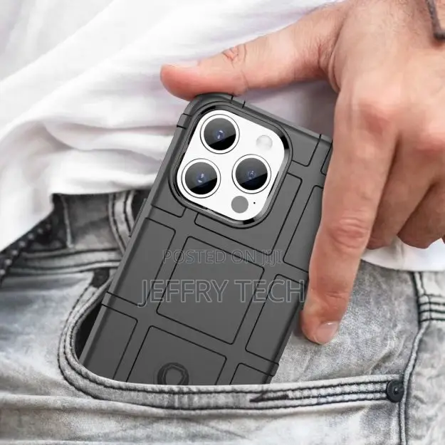 Rugged Shield Case - iPhone 15 PRO Max - Black