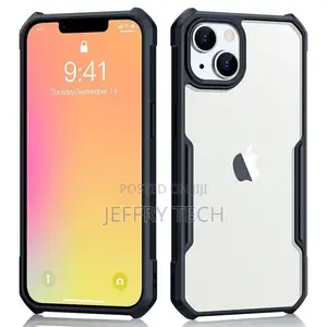 Shockproof Hybrid Cover for iPhone 14 - Black