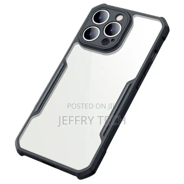 Shockproof Hybrid Cover for iPhone 13 PRO Max - Black