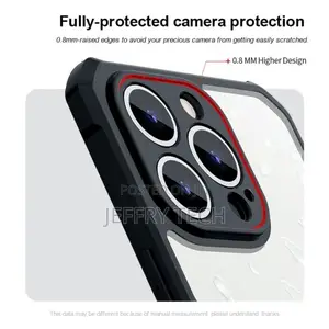 Shockproof Hybrid Cover for iPhone 13 PRO Max - Black