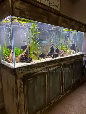 Rustic Aquarium With Cabinet