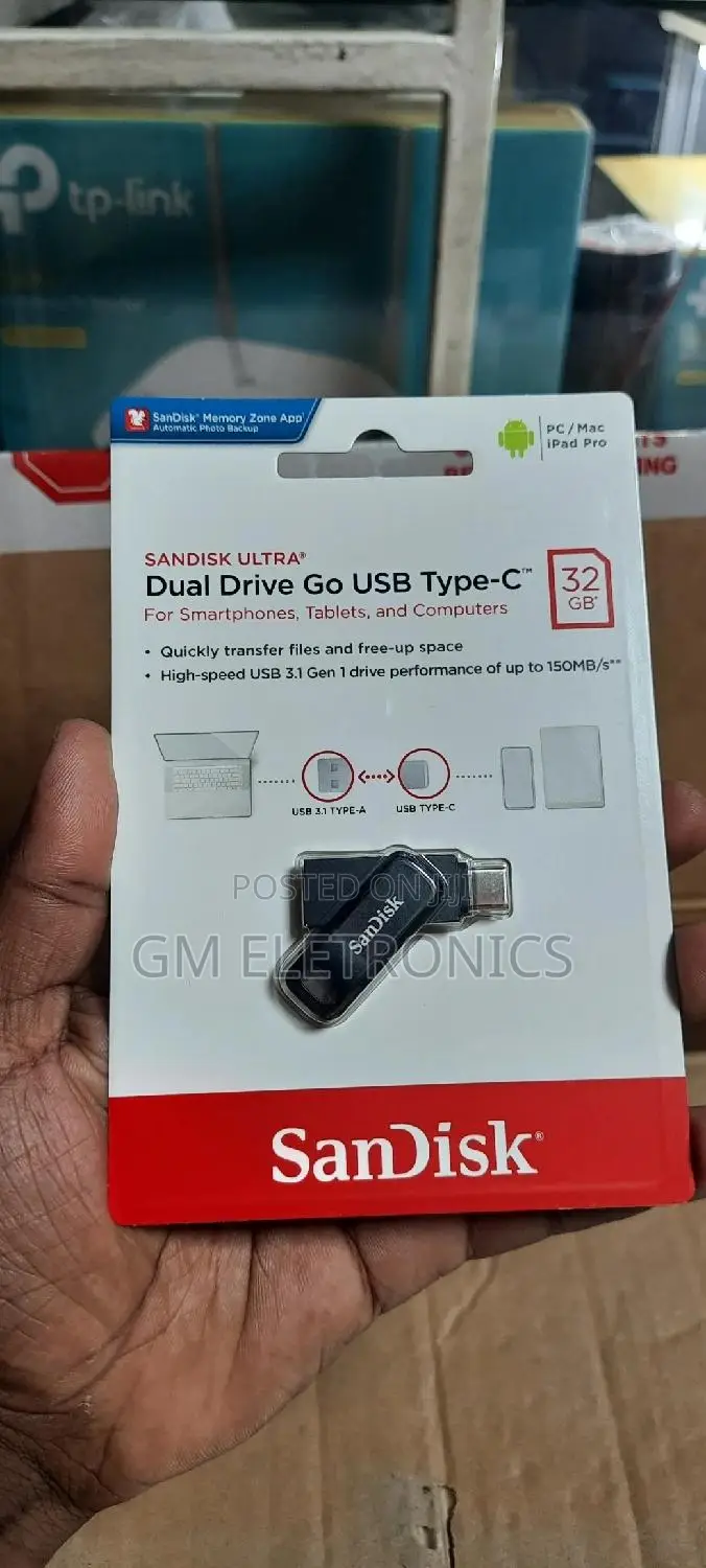 32gb Sandisk Dual Drive Usb 3.1/ Type-C Flash Drive