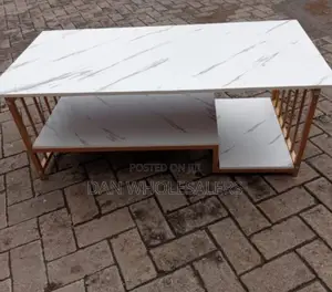 Marble Top Pattern Coffee Table-Classy