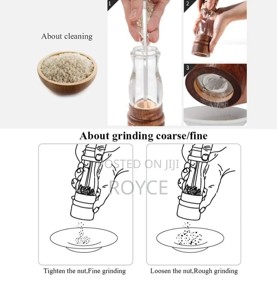 Salt Pepper Grinder Set- (23cm)