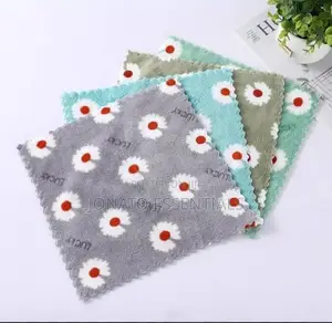 5pc Coral Fleece Square Absorbent Cloth or Towel
