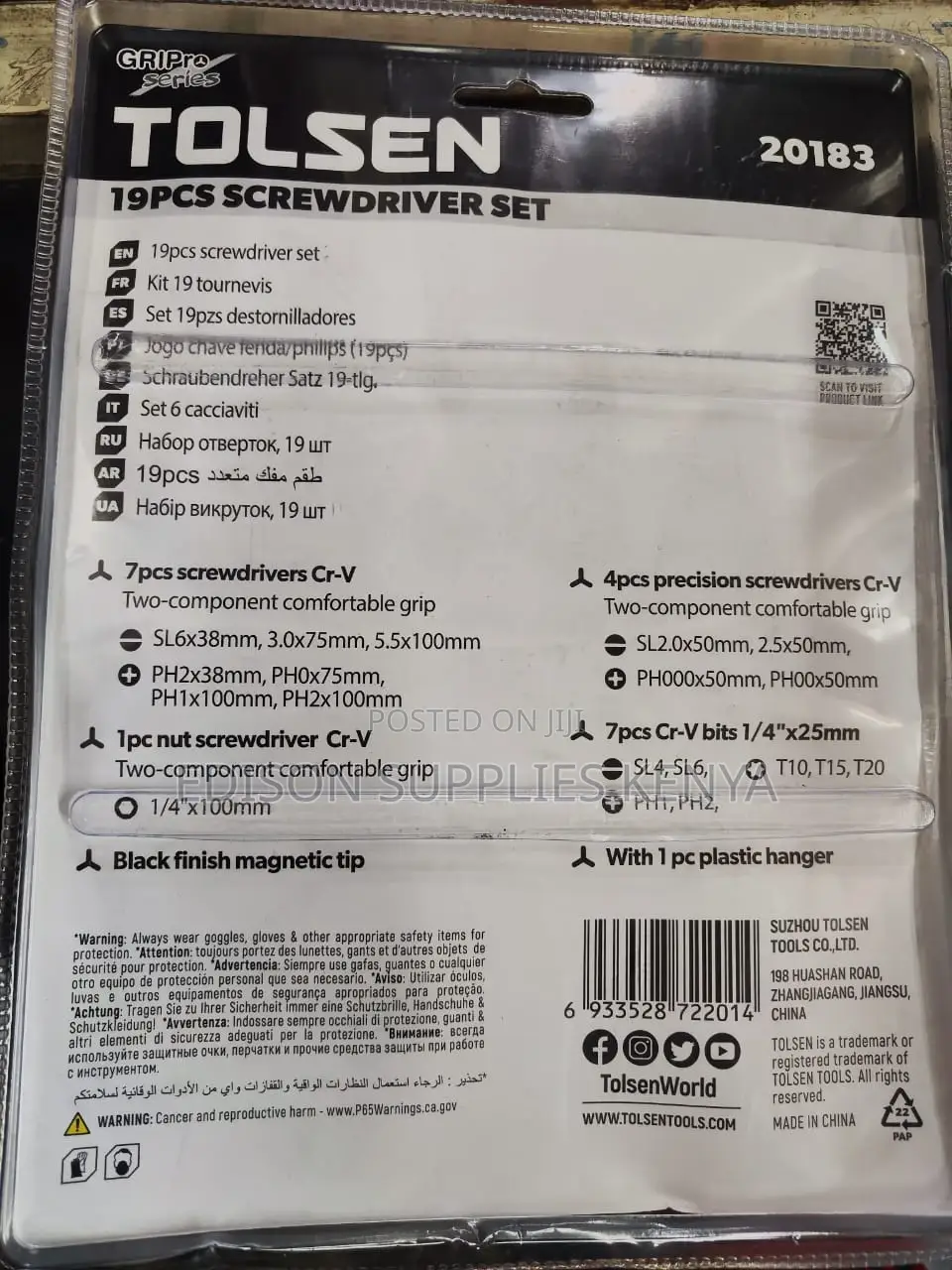 Screwdriver Set 19pcs Tolsen Screwdrivers Set Bits Sets