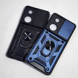OPPO Reno 8T Shutter Armor Back Cover With Ring Holder