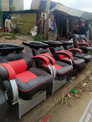 Sink Chairs, Red and Black 