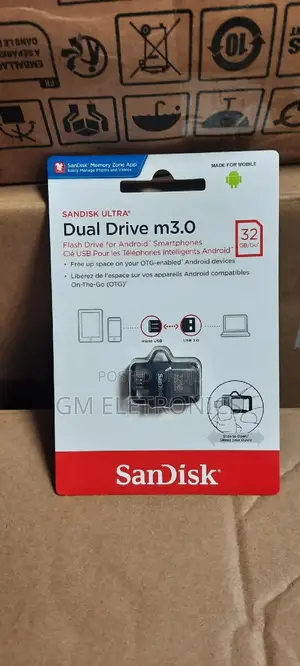 32gb Universal Dual Drive Usb 3.0 Micro-Usb Flash Drive.