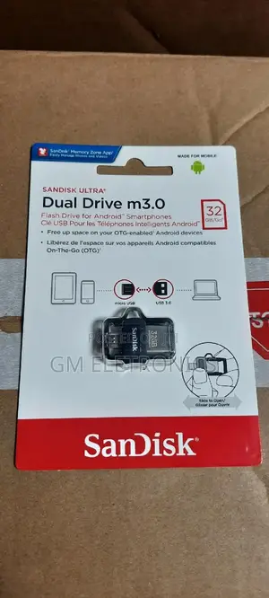 32gb Universal Dual Drive Usb 3.0 Micro-Usb Flash Drive.