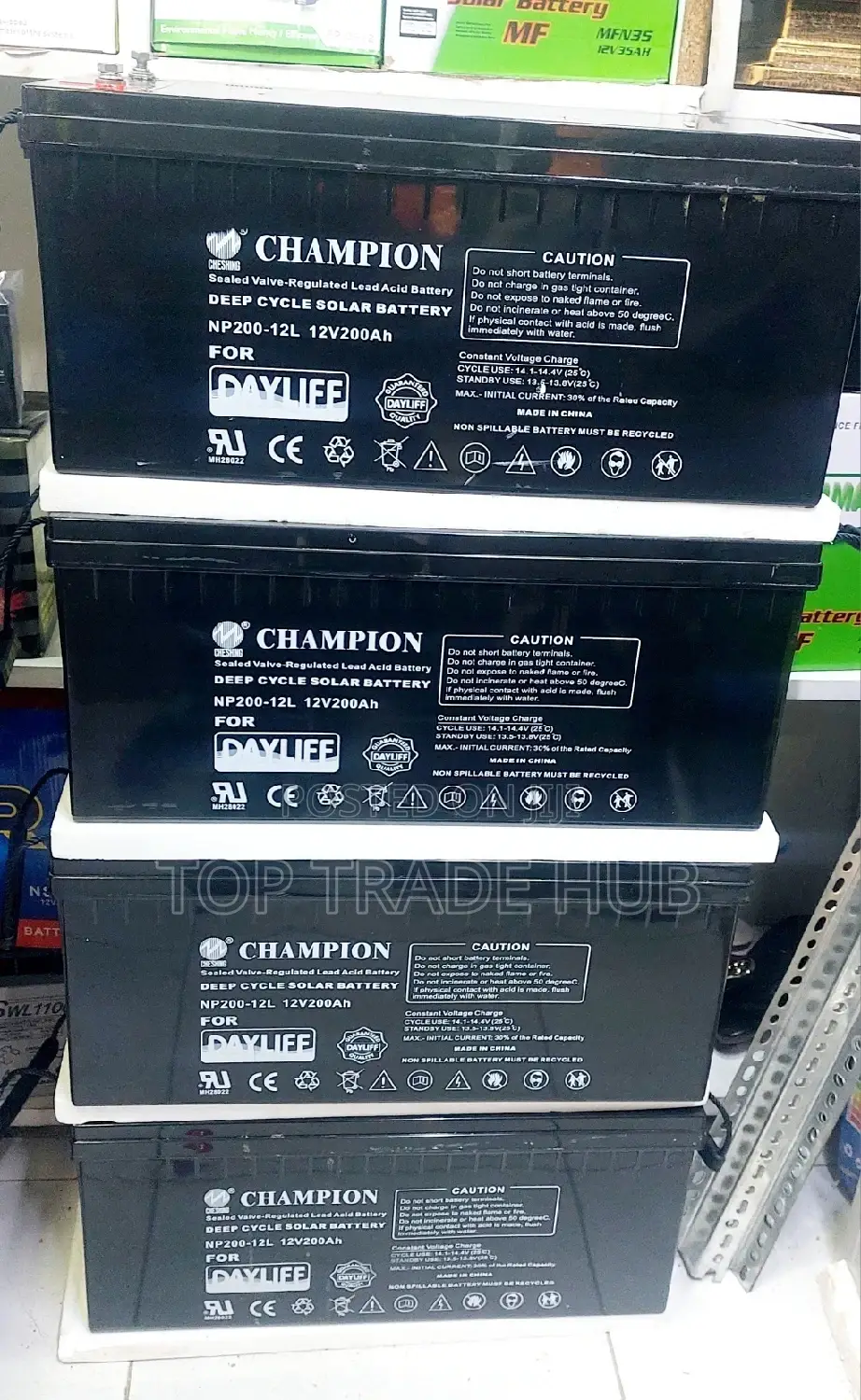 Champion Deep Cycle Solar Batteries 200AH
