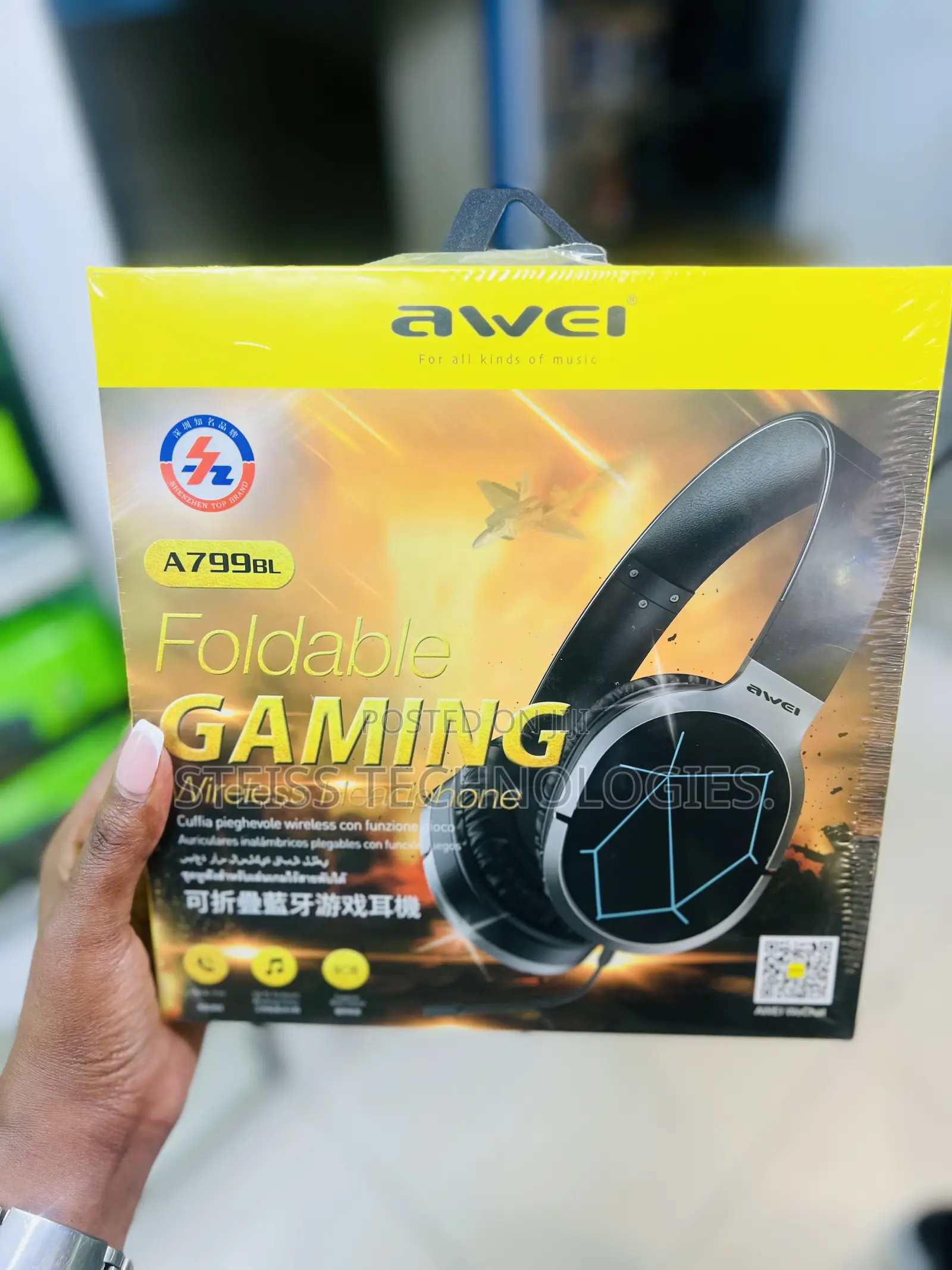 Awei Wireless Headphones With Mic.