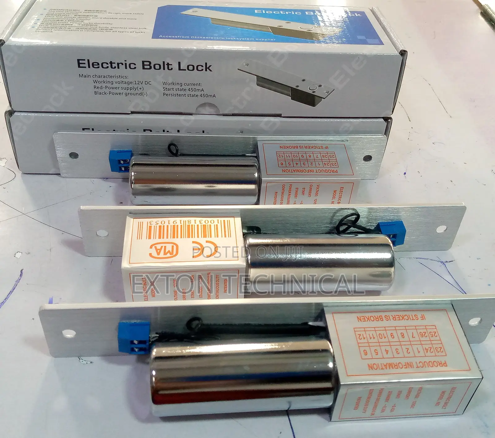 12V Electric Drop Bolt Lock Electronic Door Lock for Access