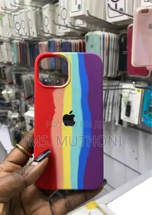iPhone 12 Rainbow Silicone Cover