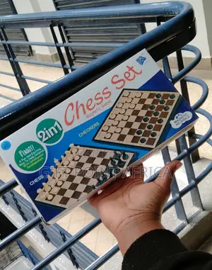 2 In1 Portable Chess and Checkers Draughts Board Game