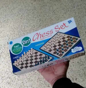 2 in 1 Foldable Chess and Checkers Draughts Board Games
