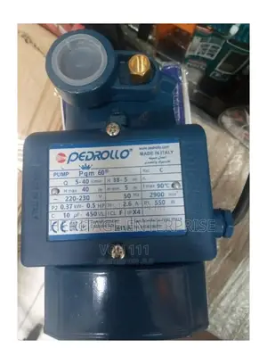 Pedrollo Water Pump - Blue 0.5hp,Pkm 60,40m Head, Sunction