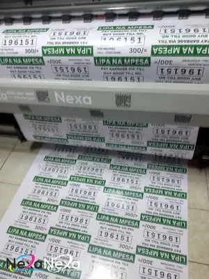 Agent and Paybill Number Stickers Printing