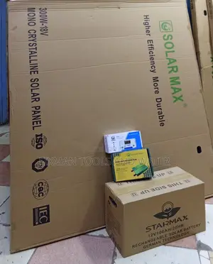 NEW SOLAR SYSTEM, 300W + #Battery + #Inverter + # Control
