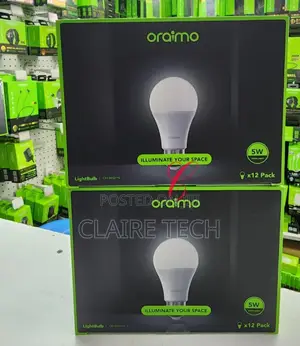 Oraimo Light Bulb 5W LED Light Bulb *A Pack of 12pcs*