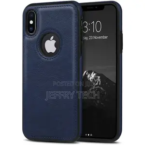 Leather Case Cover for iPhone X (Back Cover)