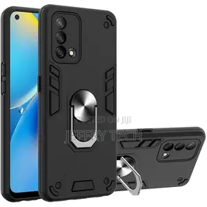 Black Amour Case for Oppo A74 Case (Black Cover)