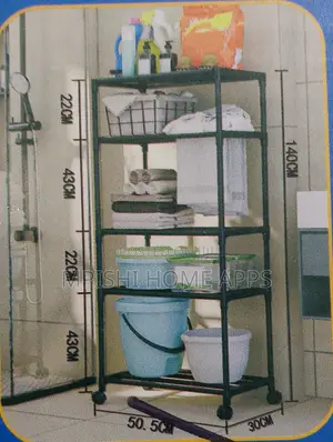 Detachable 4 Layer Trolley Rack