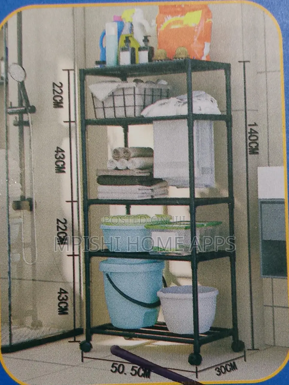 Detachable 4 Layer Trolley Rack
