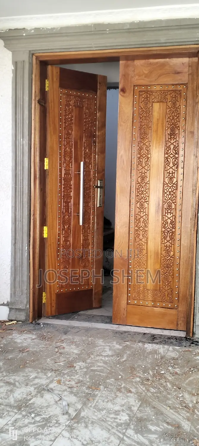 Mahogany and Frame Doors