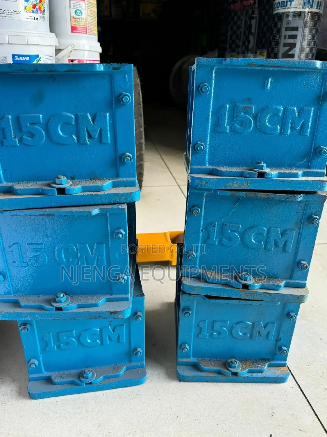 Concrete Testing Cube Moulds -Cast Iron Concrete Cube
