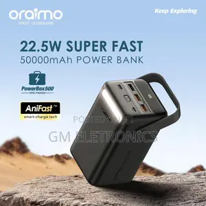 New Oraimo Powerbox 500 50000mah 22.5W Power Bank.