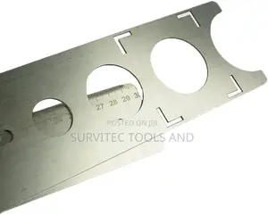 Stainless Stee Tile Ruler Adjustable Punching Hand Tool