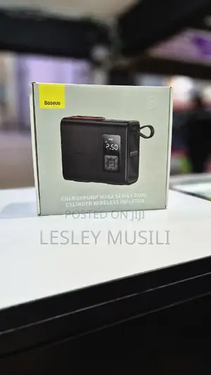 Baseus Mega Energy Pumpdual Cylinder Wireless Inflator Black