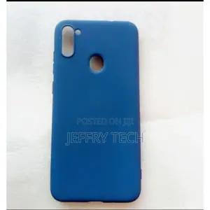 Silicon Back Case For Samsung M11 Blue