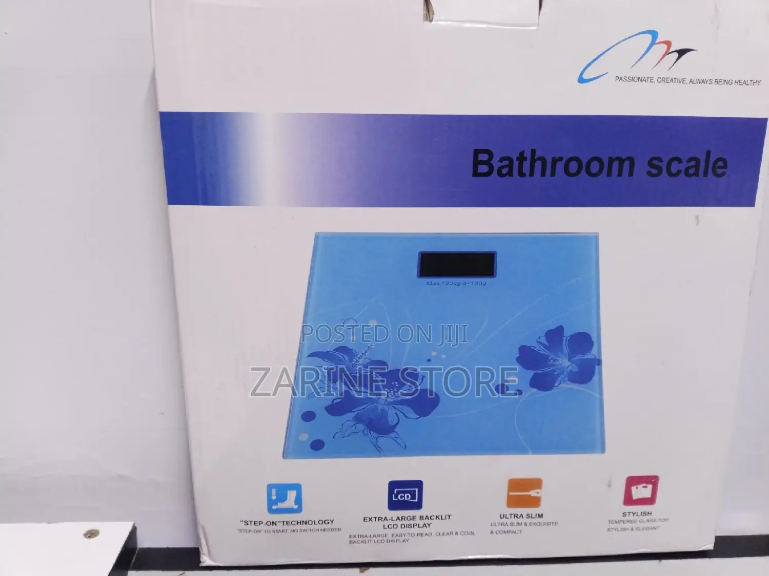 Stepping Flat Bathroom Scale Measuring Upto 180kgs