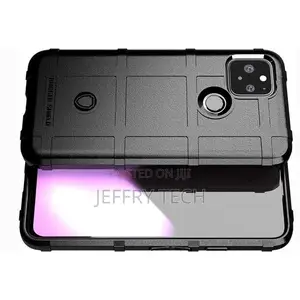 Rugged Shield Back Case for Google Pixel 5 - Black