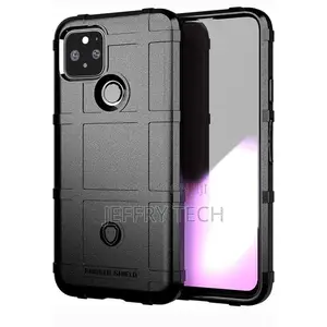 Rugged Shield Back Case for Google Pixel 5 - Black