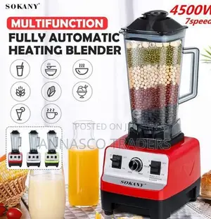 Sokany 4500W Commercial Grade Blender,Food Processor-Bpa 2L