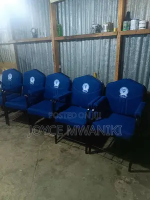 Church Chairs, With Armrest Dark Blue 