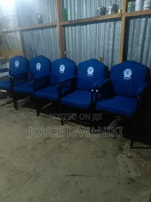 Church Chairs, With Armrest Dark Blue 