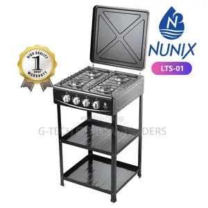 Cooker! Nunix 4gas Auto Ignition Cooker With Storage Shelves