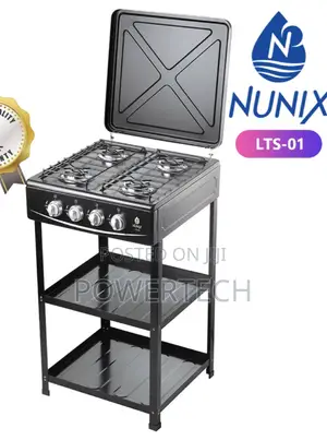 4 Burner Free Standing Cooker ,With Shelves