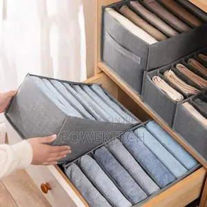 Collapsible Hard Fabric Closet Organizer