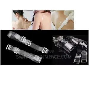 Clear Transparent Elastic Bra Straps