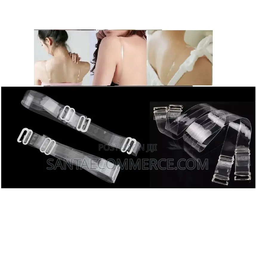 Clear Transparent Elastic Bra Straps