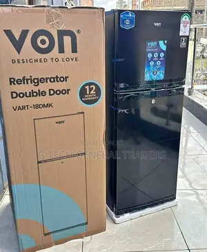 VON VART-18DMS Double Door Fridge,138L