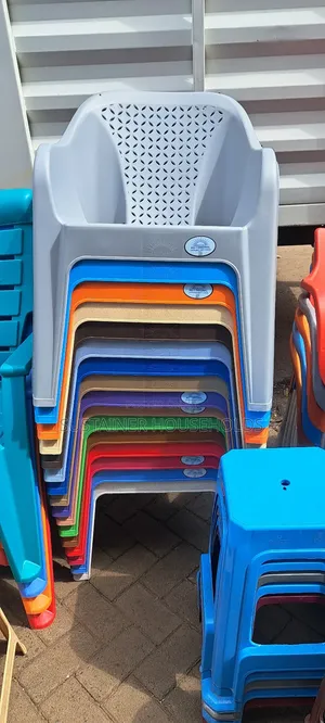 Colourful Plastic Chairs With Armrest Available