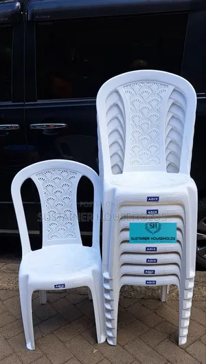 Adix, Armless Plastic Chairs With Strong Legs