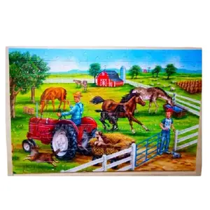 Farm Floor Wooden Jigsaw Puzzle