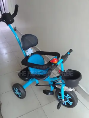 Tricycle {Blue} Baby Toddler Tricycle With Front Basket*